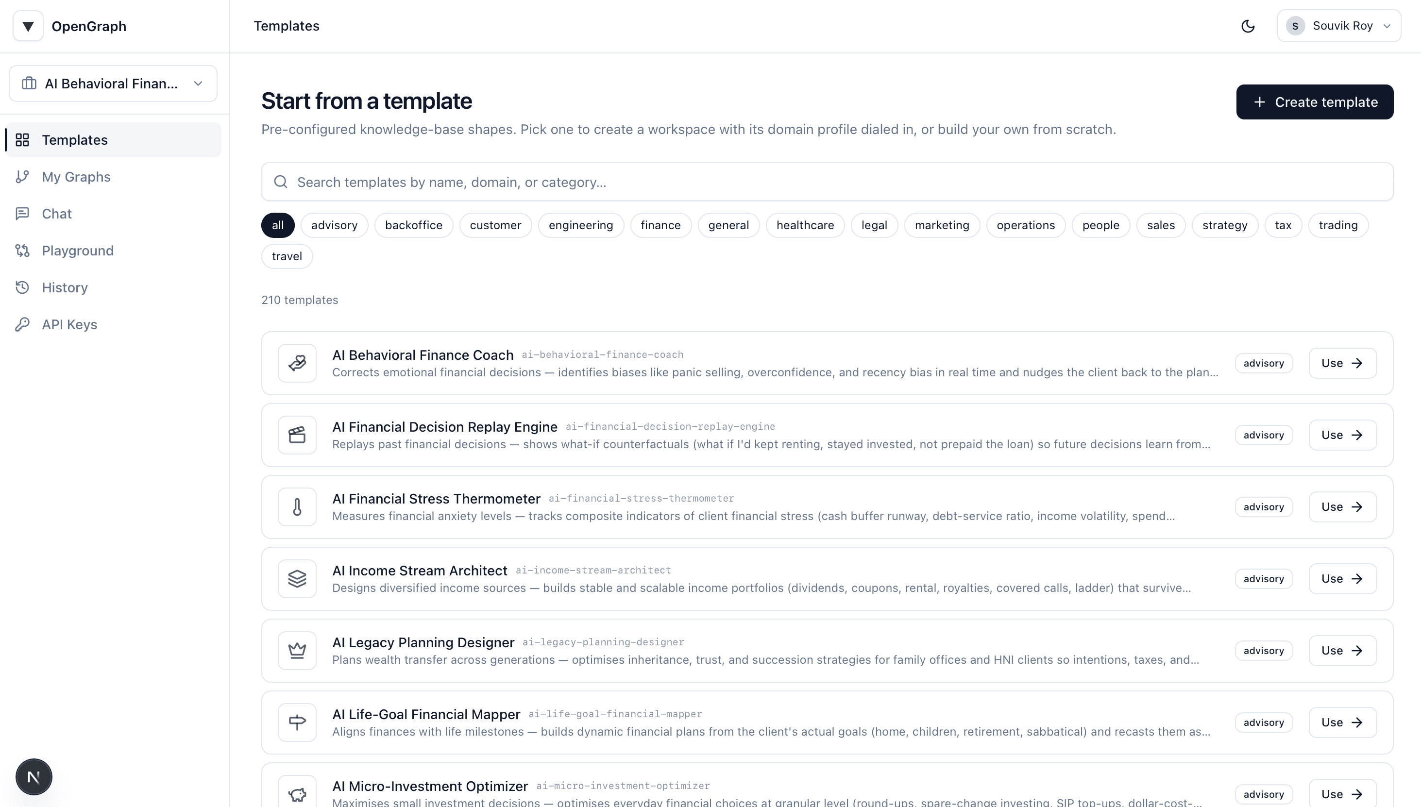 Start from 210+ domain shapes.