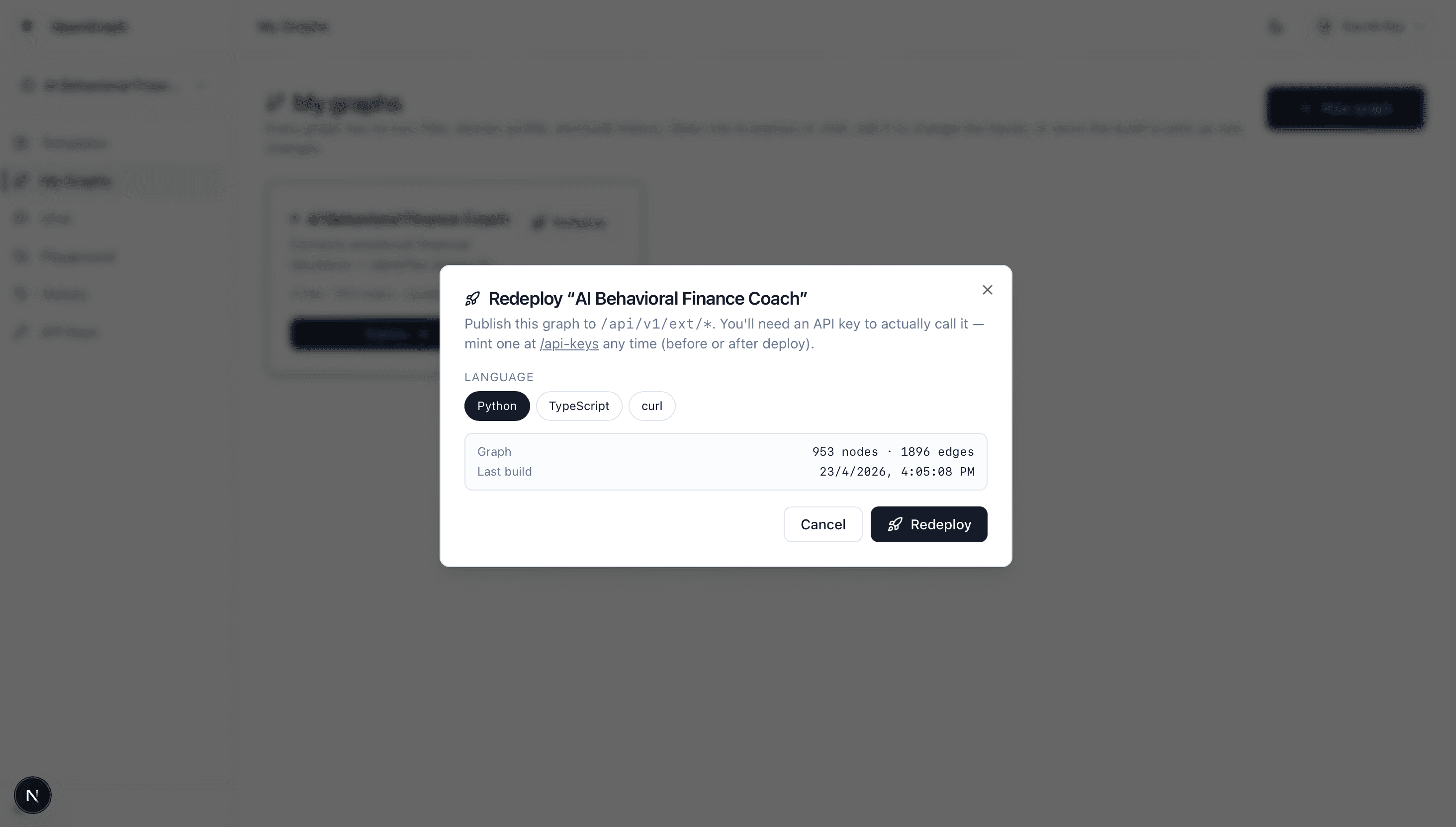 Ship it as an API — Python, TS, or curl.